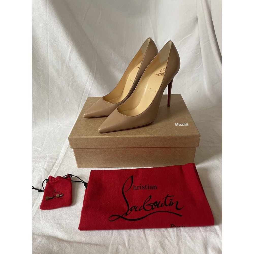 NEW IN BOX Christian Loubutin Kate 100 nude Size EU 38 / US 8 Retail $795